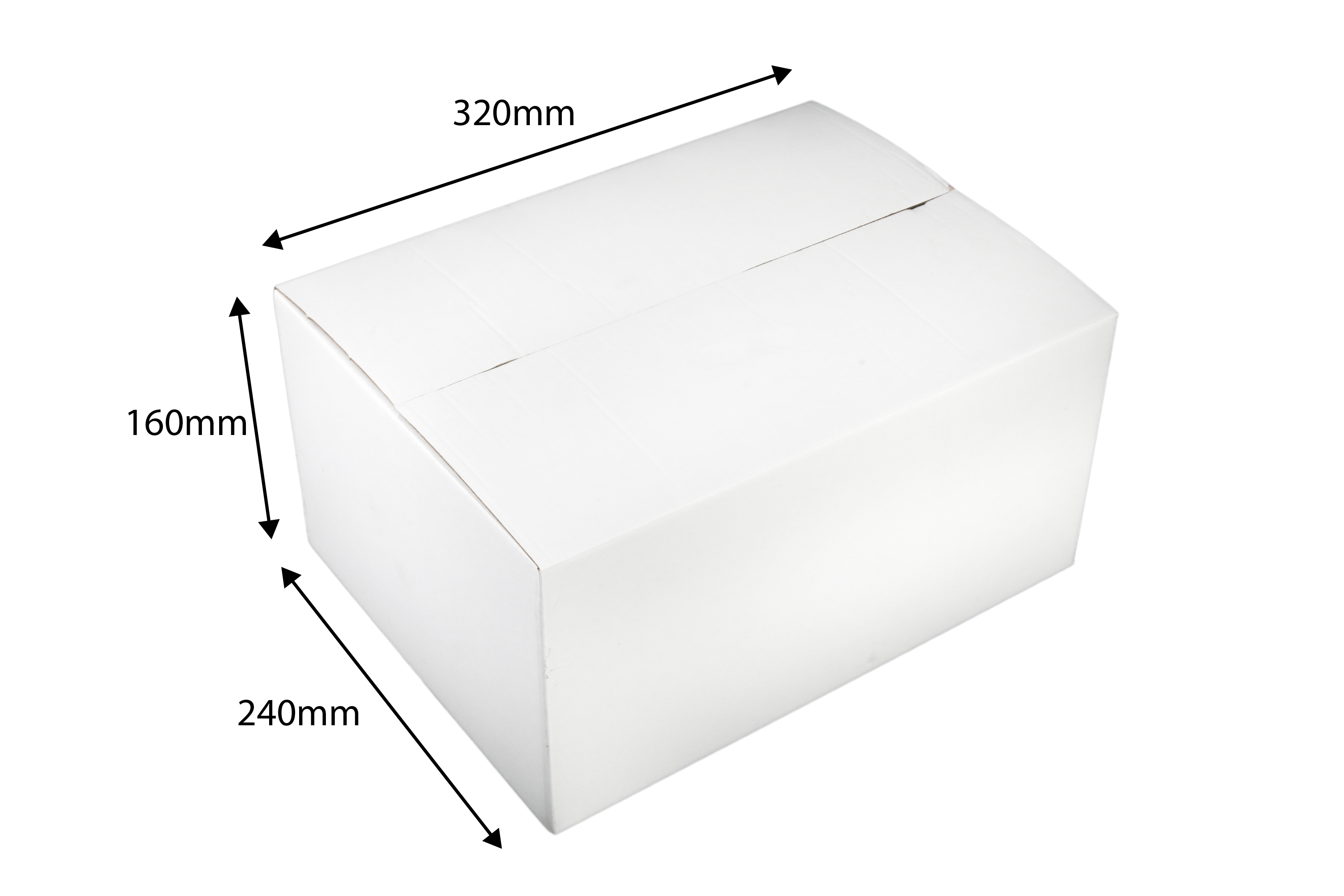 100x Mailing Box 320x240x160mm White Carton fit Australia POST 5KG Parcel Satchel