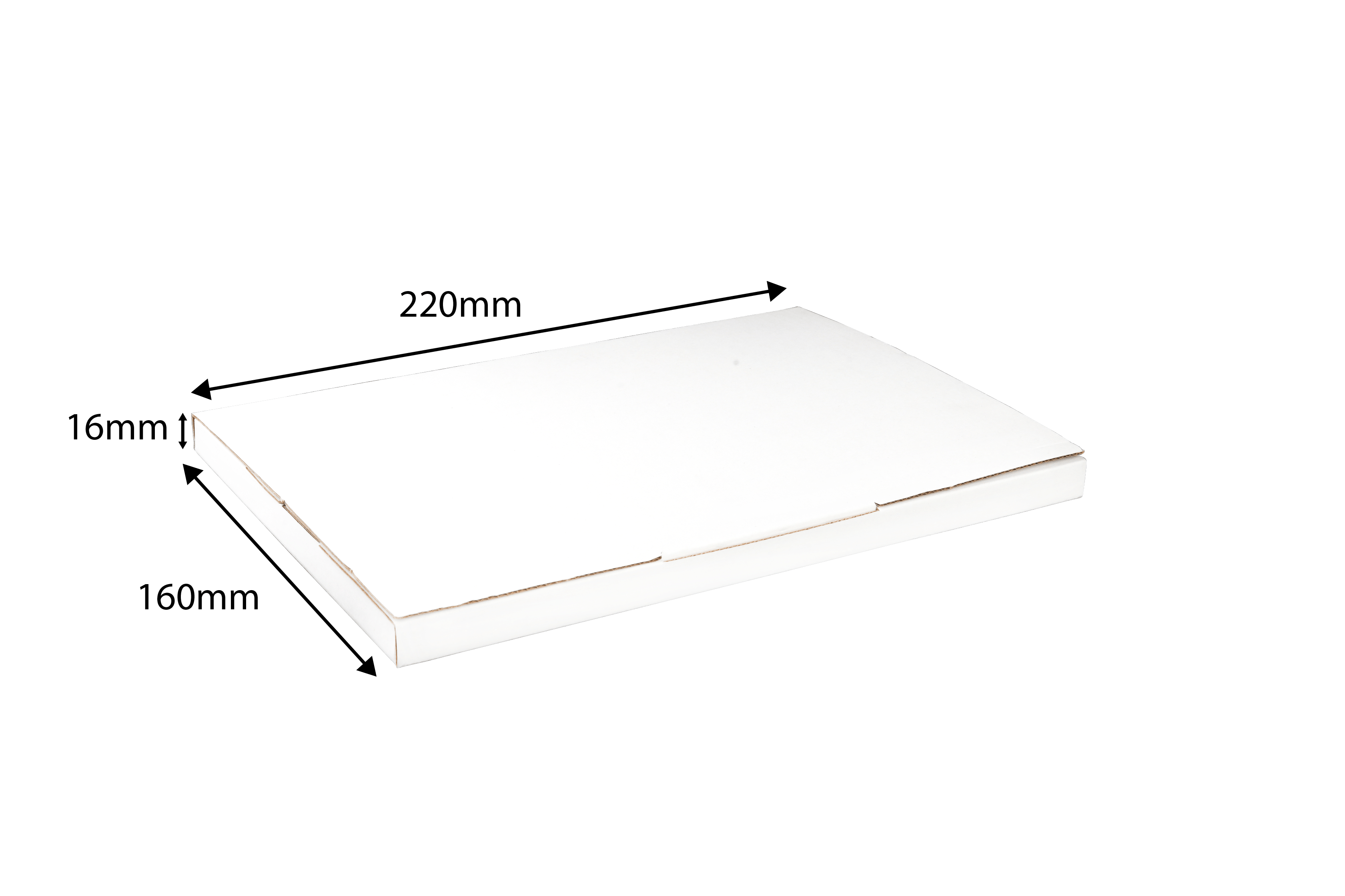 100X Mailing Box SuperFlat #02 220x160x16mm Large Letter Size A5 Rigid Envelope