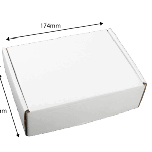 100x Mailing Box 174x128x53mm White Shipping Carton for Parts Accessories small